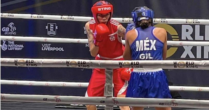 黃筱雯（左）此前在8強擊敗墨西哥對手。（圖／翻攝中華拳擊協會臉書）