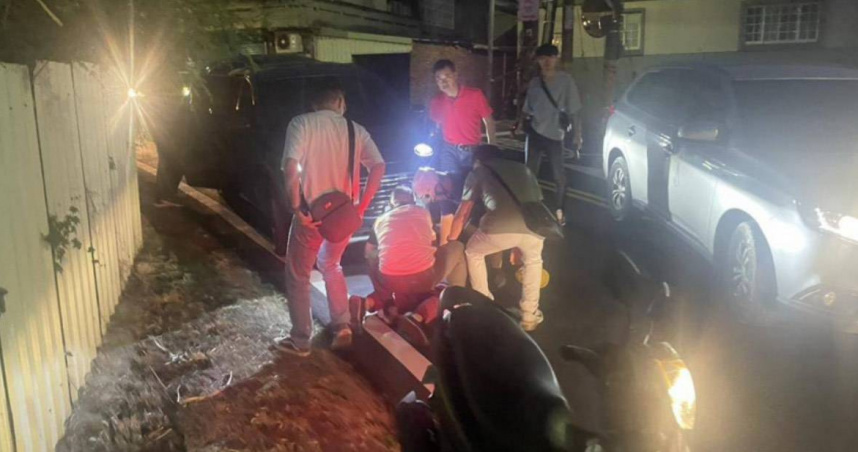 黎姓男大生行搶傷警後逃逸，於新竹香山落網昨遭羈押。（圖／翻攝畫面）