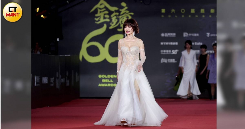 潘迎紫說自己過去比較保守，難得穿得露。（圖／本刊攝影組）