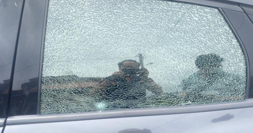 美濃驚傳「槍擊案」警方查出真相竟是小鋼珠惹禍。（圖 ／翻攝畫面）