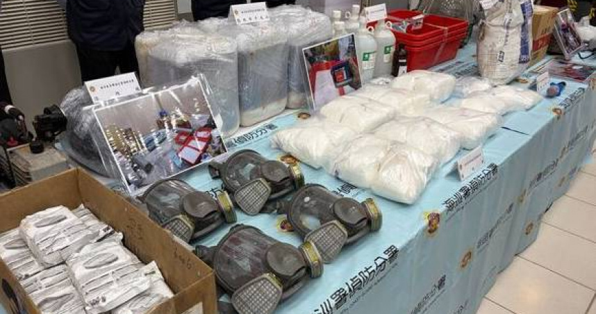 嘉義鐵皮屋變毒品工廠！逮捕黃男等5人　愷他命逾1.5噸遭查扣