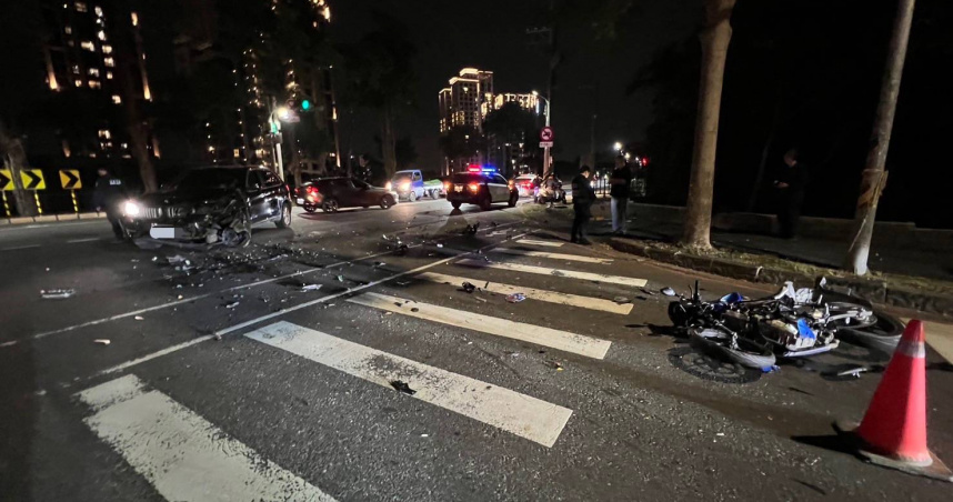 高雄昨發生死亡車禍。（圖／翻攝記者爆料網）