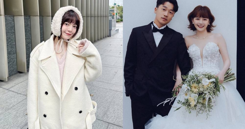 昔日女團Twinko成員可青過去是節目《我愛黑澀會》班底，2年前升格人妻。（圖／翻攝自可青Instagram）