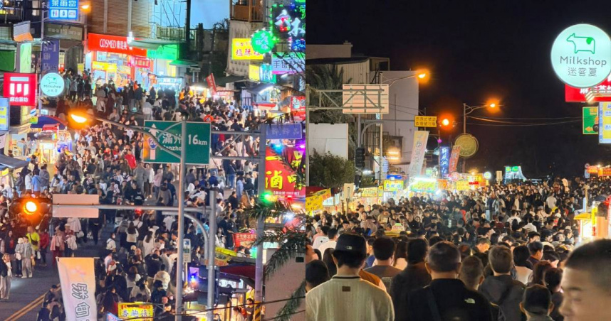 有旅宿業者分享春節期間的真實景象，只見墾丁大街擠滿人潮，相當熱鬧。（圖／翻攝自臉書，墾丁痣靈）