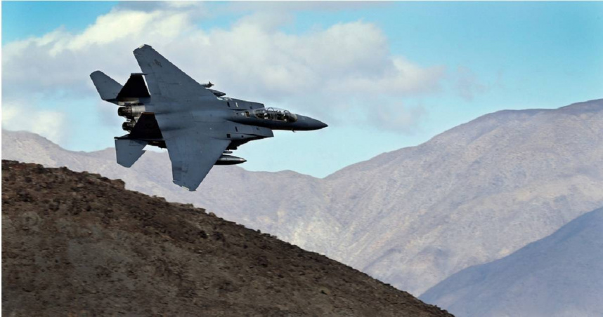 美軍F-15E戰鬥機。（圖／達志／美聯社）