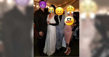 金髮辣妹參加婚禮穿「皇后的新衣」 網友傻眼:小時候缺關注?