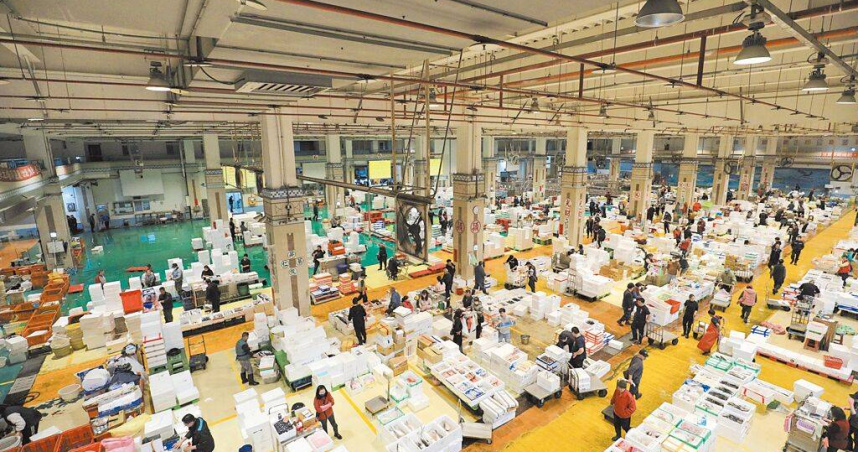 台中魚市場是全台第二大、中台灣最大的魚類批發市場，近年來交易量逐年下滑。（圖／台中市政府提供／中國時報陳淑娥台中傳真）