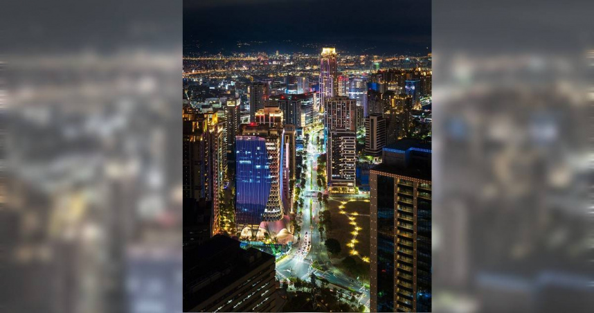 圖為副都心中央路沿路商辦大樓成群景觀，目前中央路上商辦多是只租不售，因此興富發看好「國家壹號廣場」銷售狀況。（圖／興富發提供）