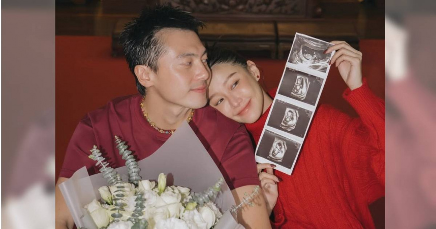兔美開心宣布當媽，曬出與老公謝睿宸和寶寶的超音波照。（圖／翻攝自兔美IG）