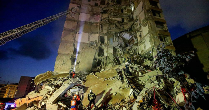 以色列對黎巴嫩發動大規模空襲。（圖／達志／美聯社）