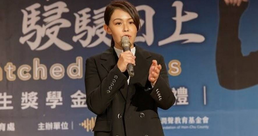 新竹市長高虹安（圖）在頒獎典禮讚揚年輕學子充滿活力希望。（圖／翻攝自新竹市政府官網）
