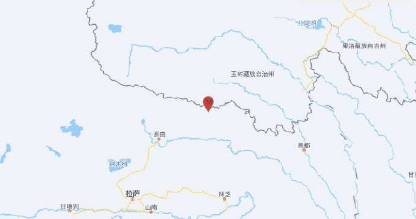 西藏昨深夜發生規模7.0強震。（圖／翻攝微博／中國地震台網）