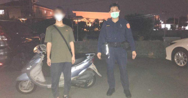 異鄉打拼趁過年返鄉團聚搞丟阿嬤愛車 警助男大生找回