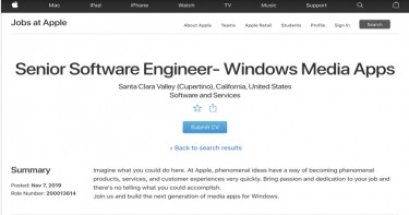 造福用Windows的果粉 蘋果招攬喜歡音樂的Win軟體工程師