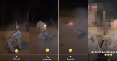 影/屁股夾太緊…沖天炮飛不出 蠢男「爆菊」屁股全炸黑