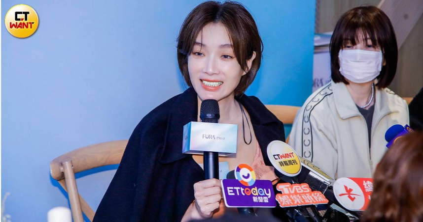 蔡淑臻被問到《女外科2》，表示自己已被下封口令，任何消息必須由公視發布。（圖／趙文彬攝）