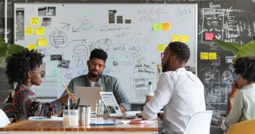 HR女神郁婷剖析跨部門協作中常見的責任不清、溝通障礙與KPI衝突問題。（圖／MotionElements）