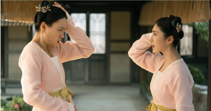 《墨雨雲間》張小婉（右）和管樂（左）充滿喜感，使壞卻不惹人厭。（圖／中視）