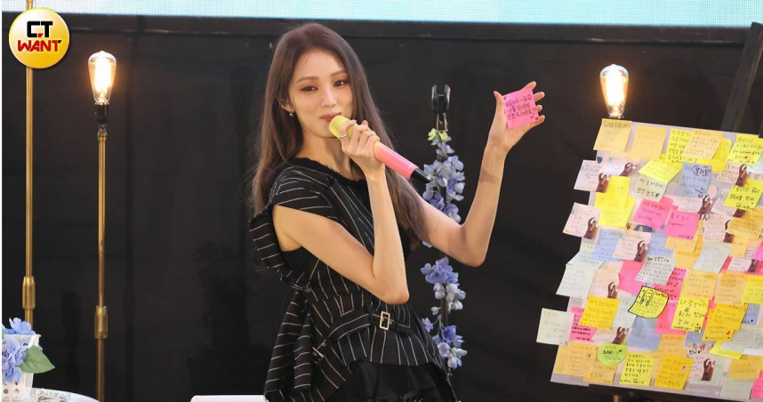 李聖經時隔2年在台舉辦粉絲見面會，寵粉的她盡可能滿足大家的需求。（圖／焦正德攝）