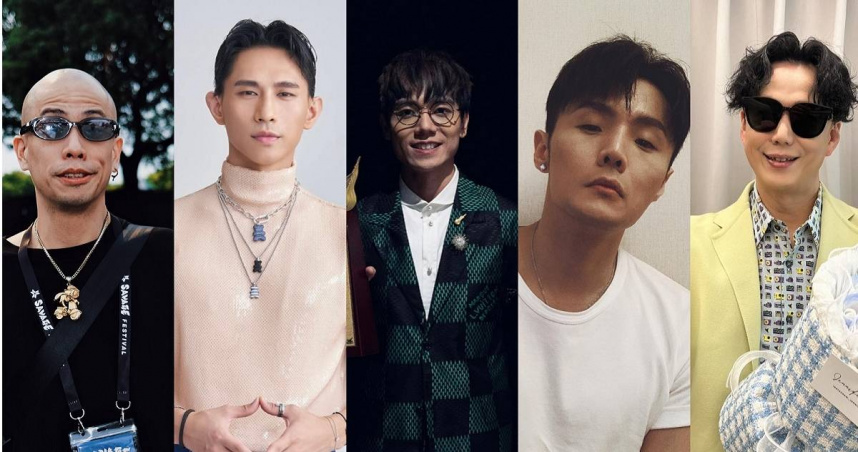 柏霖、蕭煌奇、呂士軒、林家謙、李榮浩入圍金曲歌王。（圖／翻攝自臉書）