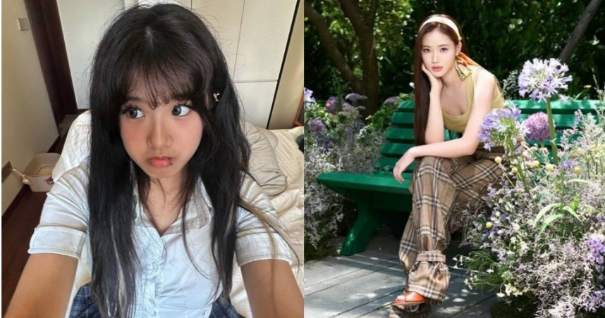 梧桐妹（左）轉發小S二女兒Lily（右）的美照，引起媽媽賈靜雯吃醋。（圖／IG＠lilyhsuuuu、angelsun619）