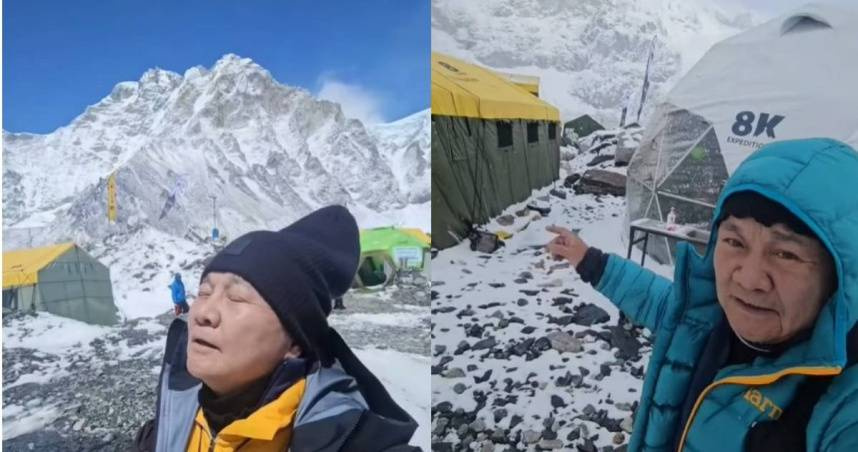 65歲資深旅遊作家眭澔平4月底前往尼泊爾，準備挑戰攀登聖母峰。（圖／翻攝自眭澔平IG）