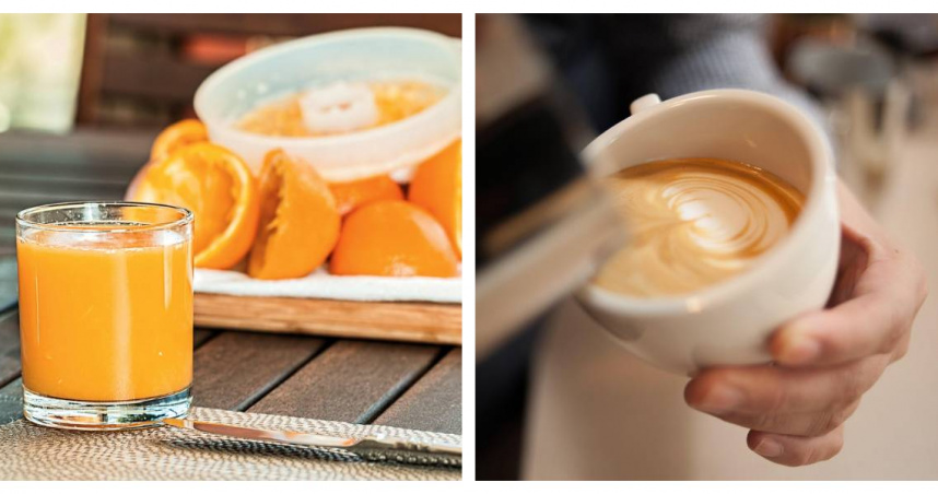 川普關稅將重創咖啡與柳橙汁市場，星巴克、Smucker 等品牌首當其衝。（示意圖／Pixabay）