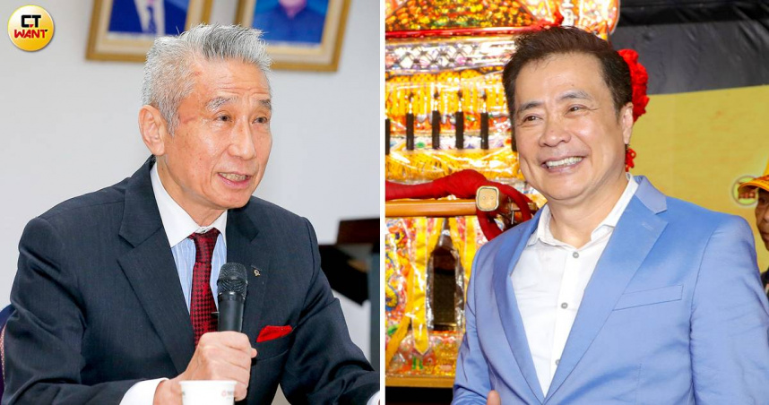 大同董事長王光祥（左）正逐步出售所持大同股份，邀請三立集團董事長張榮華入主大同。（圖／黃耀徵攝、CTWANT資料照）