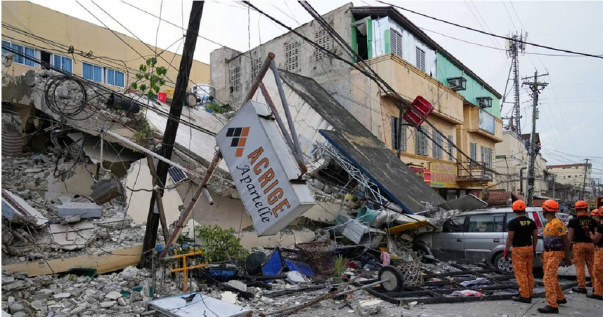 菲律賓地震頻傳，民答那峨島東部外海10日發生規模7.4強震，地震專家郭鎧紋指出，不排除有規模8強震發生。（示意圖／達志／美聯社，下同）
