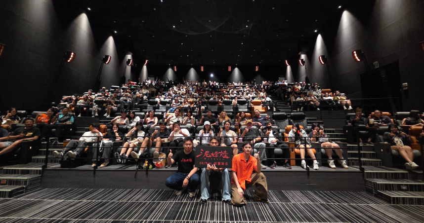 導演解孟儒及演員楊祐寧、張軒睿首週末前進高雄跑QA。 （圖／天予電影）