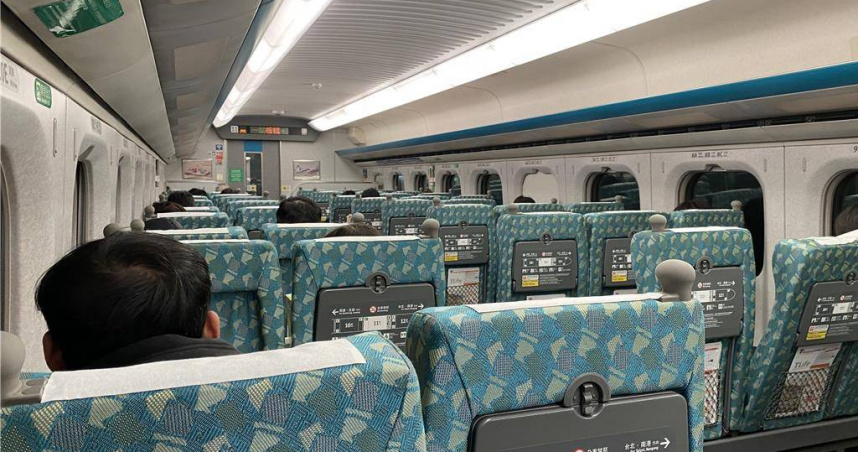 台灣高鐵表示，10月13日起全車隊更新文宣內容，故今日高鐵車廂並不會有寧靜車廂文宣。示意圖。（圖／報系資料照）
