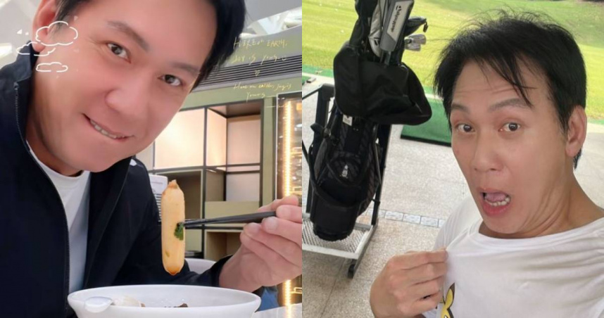 甄志強20日才分享在機場吃美食的影片，隔天就離開人世。（圖／翻攝自抖音／甄志強）