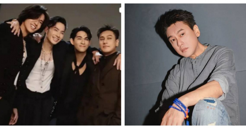 朱孝天在47歲生日當天於IG限時動態中轉發舊F4合照，引發外界對成員關係的關注。（圖／翻攝自IG @kenchu9）