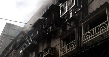 北市中山區中山北二段上一間民宅9日上午發生一起火警事故。（圖／翻攝畫面）