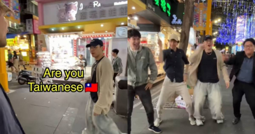 比利時網紅來台拍片，在西門町學跳伍佰經典歌曲《妳是我的花朵》，引發熱議。（圖／翻攝自IG／ed.people ）