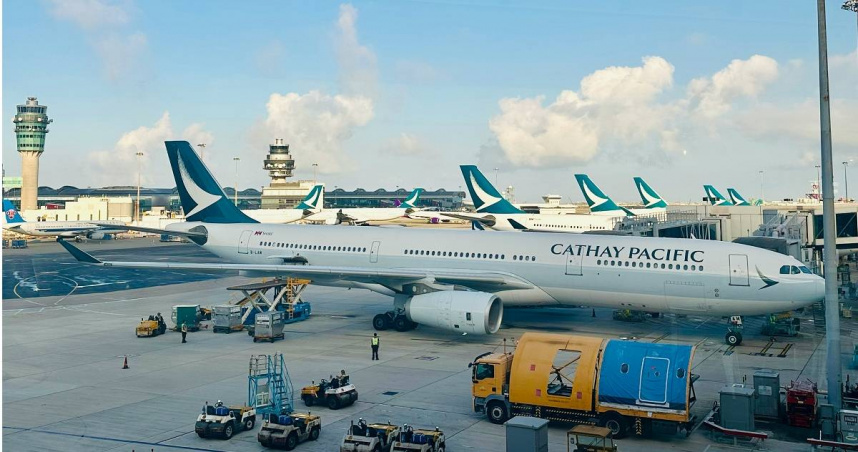 國泰航空。（示意圖／unsplash）