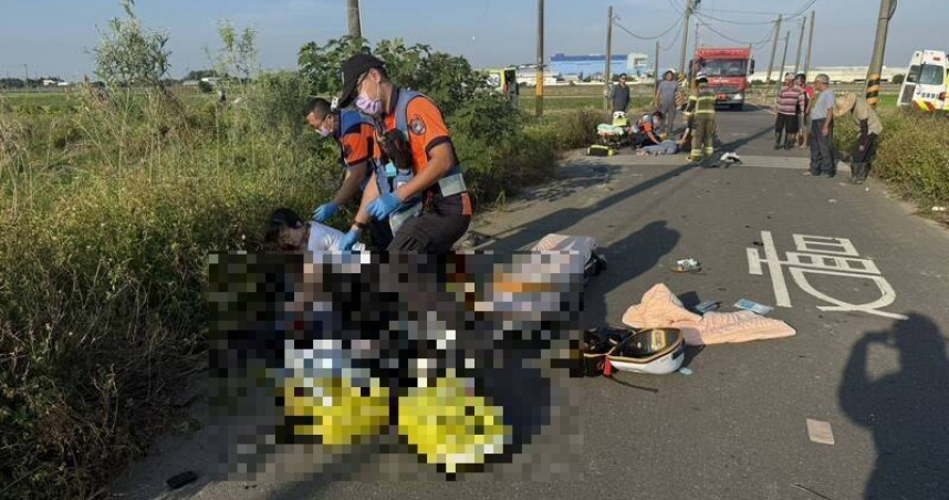 上班遇死劫！台南特斯拉撞雙載機車 夫妻噴飛「夫傷重不治、妻重傷昏迷」