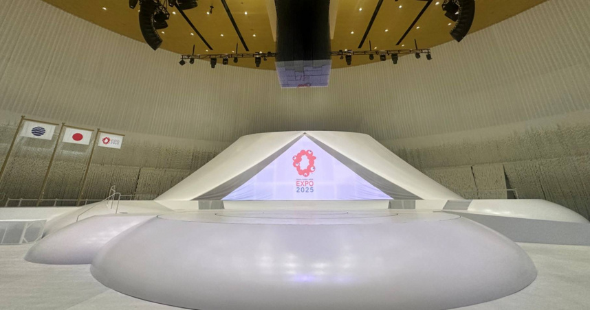 2025年日本大阪·關西世界博覽會於4月13日上午在大阪市此花區的人工島「夢洲」盛大開幕。（圖／翻攝自臉書「Expo2025 大阪・関西万博」）