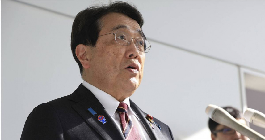 日本經濟再生擔當大臣赤澤亮正。（圖／達志／美聯社）