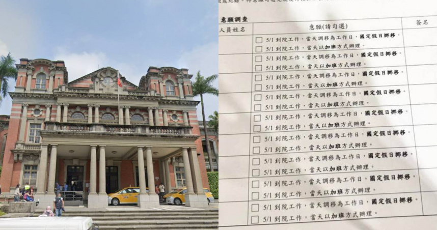 台大醫院工會控訴院方強迫「強迫護理人員到班」。（圖／翻攝自google maps、台大醫院工會提供）