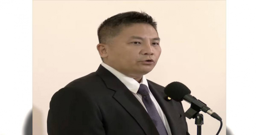 吳宗憲表示，只有一個強悍、公正的司法，國家才有未來，否則遇到民進黨現在操弄司法的搞法玩下去，不只民進黨自己會滅黨，中華民國也會受到重大的災難。（圖／截自中天電視直播）