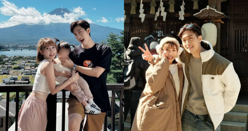 粿粿與女兒、丈夫范姜彥豐。（圖／翻攝自粿粿IG）