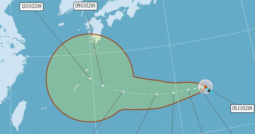 「哈隆」颱風生成。（圖／中央氣象署）
