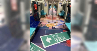燈節專屬列車上路 燈節作品藏在彩繪中