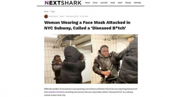 戴口罩超危險?亞裔女紐約搭車 下一秒慘遭人暴打