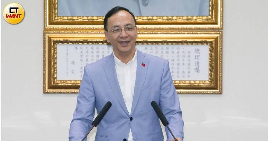 國民黨主席朱立倫。（圖／黃威彬攝）