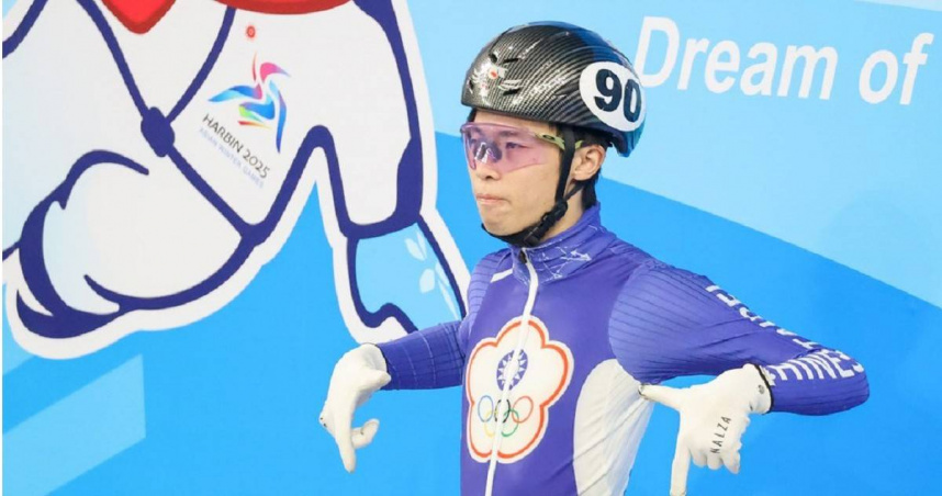 蔡嘉瑋在男子1500公尺與強權中國、韓國選手一起闖進A組決賽，終以2分24秒309收下第7名。（圖／中華奧會提供）