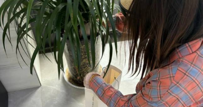 中國不少販售「銀行土」的商家，標榜有聚財功能。（圖／翻攝自微博）