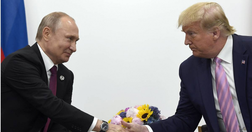 川普跟普丁通話90分鐘。（圖／達志／美聯社）