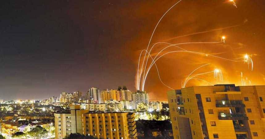 以色列鐵穹防空系統展現優異的防空能力。（圖／達志／路透社）